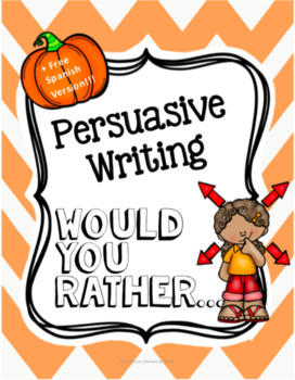 Preview of Persuasive/Opinion Writing-Fall Edition. Plus Free Spanish Version
