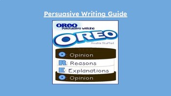 Preview of Persuasive Writing Guide (OREO Writing)