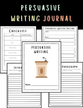 Preview of Persuasive Writing Journal