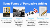 Persuasive Writing Lesson Google Slides + Outline Graphic 