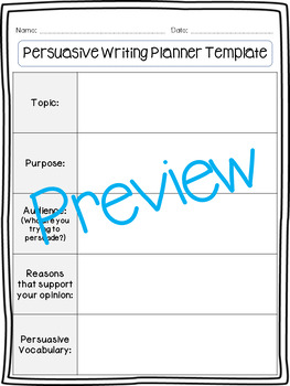 persuasive essay activity lesson plan