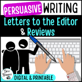 PERSUASIVE Writing - Letter to the Editor - Film, live eve
