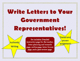 Persuasive Writing: Letters to Government Representatives