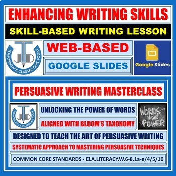 Preview of Persuasive Writing Masterclass - Google Slides