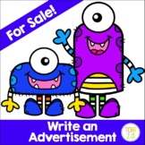 Persuasive Writing Monster Advertisement