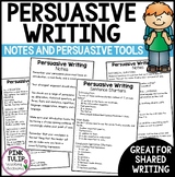 Persuasive Writing Notes - Sentence Starters and Tools