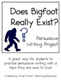 Persuasive Writing Pack: Does Bigfoot Exist? Why or Why Not?