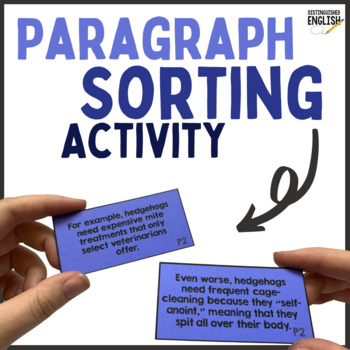 Preview of Persuasive Writing Paragraph Activity for Middle School ELA