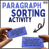 Persuasive Writing Paragraph Activity for Middle School ELA