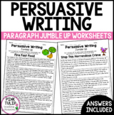 Persuasive Writing - Paragraph Jumble Up