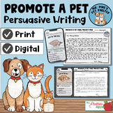 Persuasive Writing Pet Theme {Promote a Pet Project}
