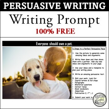 Persuasive Writing Prompt (Writing Stimulus) by Creating Light Bulbs