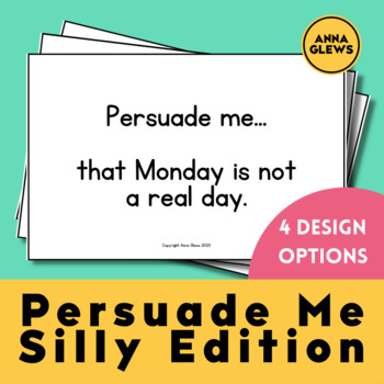 Preview of Persuasive Writing Prompts Silly Opinion Writing Activity Game Third Grade