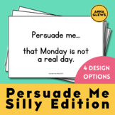 Persuasive Writing Prompts Silly Opinion Writing Activity 