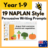 Persuasive Writing Prompts - Year/Grade 1 - 9
