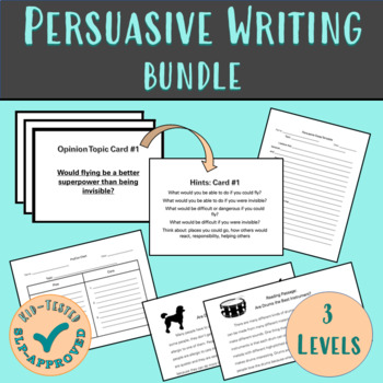 Preview of Persuasive Writing Scaffolded Lessons BUNDLE