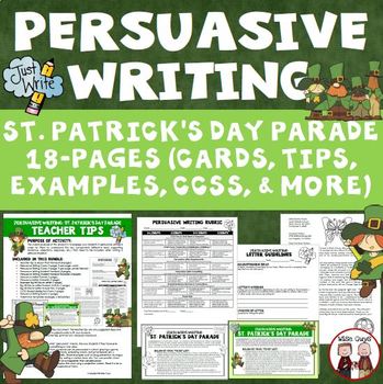 Preview of St. Patrick's Day Persuasive Writing
