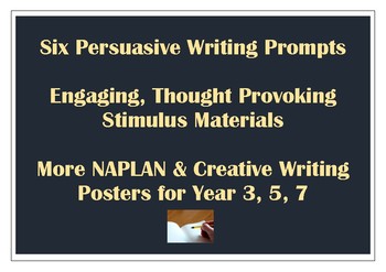 Preview of Persuasive Writing Stimulus Prompts NAPLAN