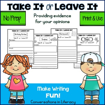 Preview of Opinion and Persuasive Writing Prompts - Graphic Organizer & Paragraph Writing