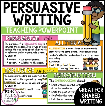 Persuasive Writing PowerPoint - Guided Teaching | TpT
