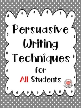 persuasive writing techniques grade 8