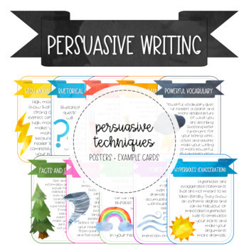 Preview of Persuasive Writing Techniques Word Wall