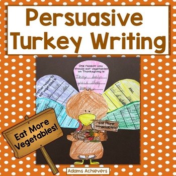 Preview of Persuasive Writing: The Turkey says: Eat More Vegetables!