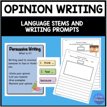 Opinion Writing / Persuasive Writing Unit by La Petite Kindergarten