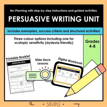 Preview of Persuasive Writing Unit