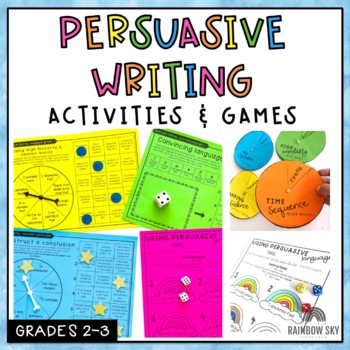 Preview of Persuasive Writing Unit - Activities and Games | Grade 2-3