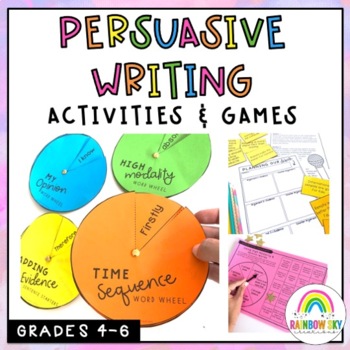 Preview of Persuasive Writing Unit - Activities and Games | Grade 4 - 6