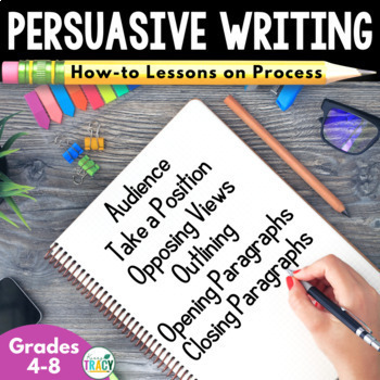 Preview of Persuasive Writing Unit - Persuasive Essay Lessons, Examples, Prompts & Rubric