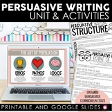 Persuasive Writing Unit | Ontario Language Curriculum 2023