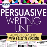 Persuasive Writing Unit - Writing Ads - Graphic Organizers