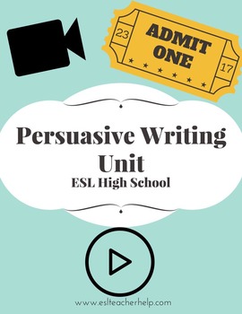 Preview of Persuasive Writing Unit for ESL High School