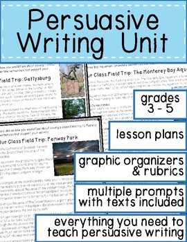 Preview of Opinion Writing - Persuasive Writing Unit for Elementary