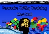 Persuasive Writing Vocabulary Word Wall