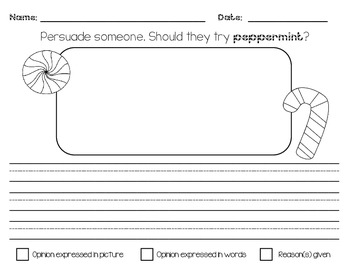 Preview of Persuasive Writing- Winter Treats etc- Differentiated