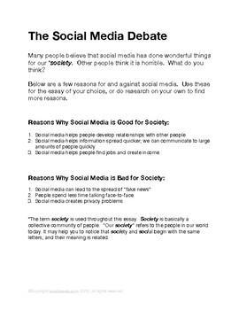 persuasive essays about social media