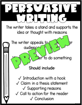 Persuasive Writing for Upper Elementary by Hello Fifth | TPT