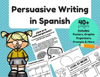 Preview of Persuasive Writing in Spanish (Escritura Persuasiva)