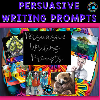 Preview of Persuasive Writing pack with templates and engaging images 