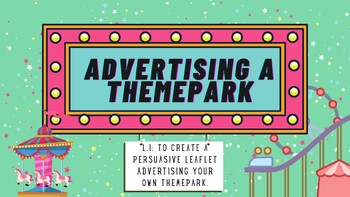 Preview of Persuasive leaflet - Design and promote your own themepark