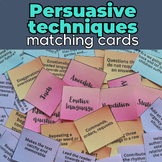 Persuasive techniques matching cards (techniques/definitio