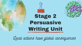 Persuasive writing unit Stage 2 Australian NSW 2022 English
