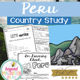 Peru Country Study *BEST SELLER* Comprehension, Activities