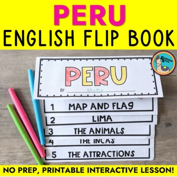 Preview of Peru Flip Book in English