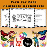 Peru For Kids Peru Coloring Pages