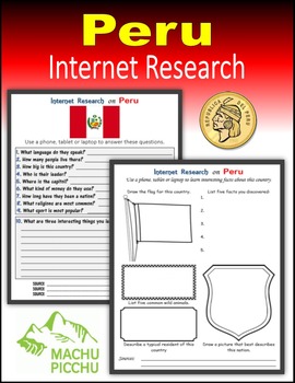 Preview of Peru - Internet Research Activities