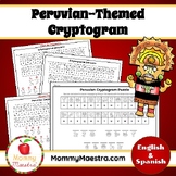 Peruvian-Themed Cryptogram in English & Spanish